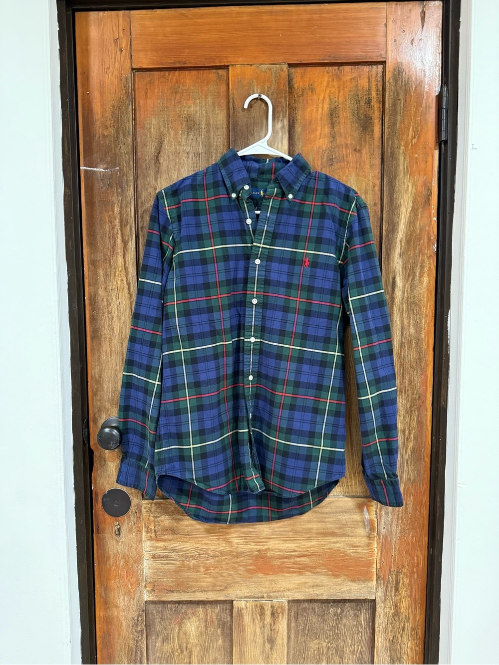 Polo by Ralph Lauren Green & Blue Plaid Button-Down Shirt